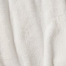 Aris Carved Stripe Faux Fur Throw